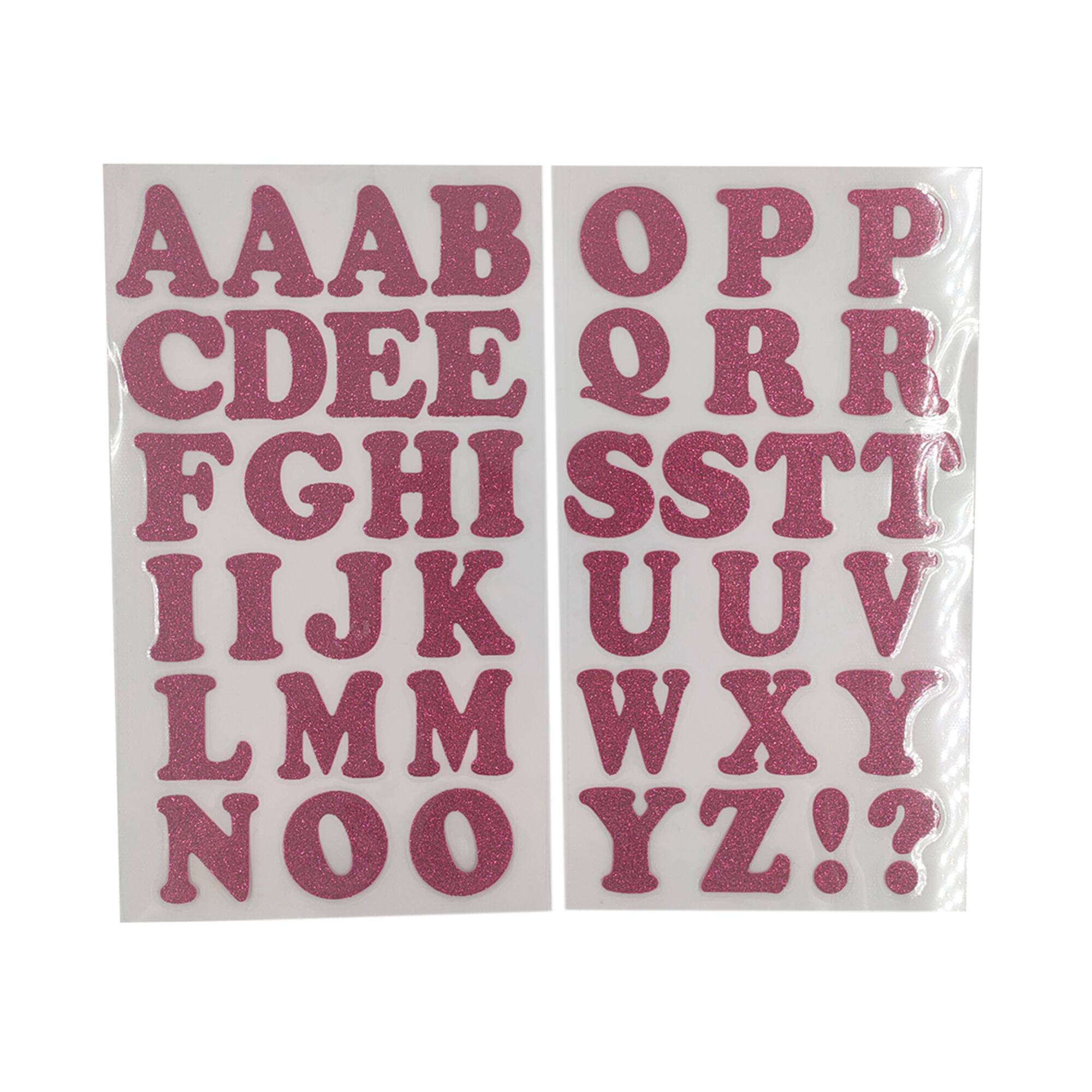 12 Packs: 42 ct. (504 total) 1.5" Iron-On Glitter Cooper Letters by Imagin8™